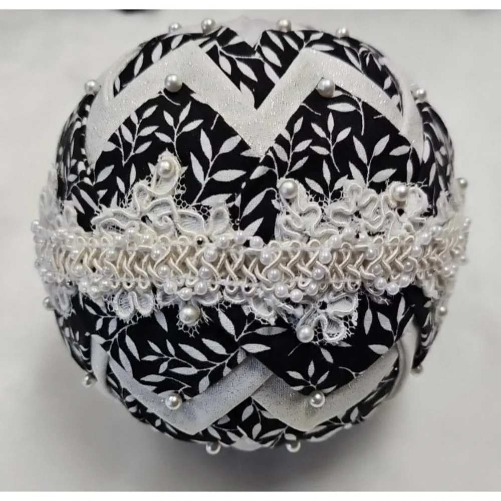 Homemade christmas ornaments with‎ two velvet tree's